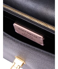 COCCINELLE BEAT SOFT RIBB  Sac bandouli&egrave;re, en cuir Noir - Sacs pour Femme - 6