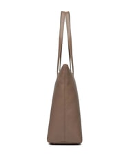 COCCINELLE GLEEN Sac shopping en cuir taupe chaud - Sacs pour Femme - 3