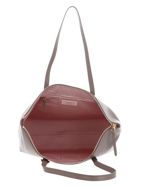 GLEEN Sac shopping en cuir taupe chaud - Sacs pour Femme