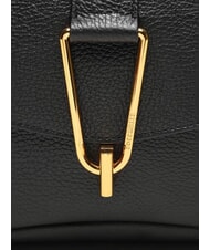 COCCINELLE HIMMA Sac bandouli&egrave;re en cuir martel&eacute; Noir - Sacs pour Femme - 4