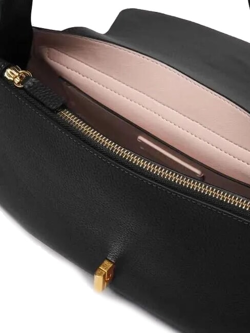 HIMMA Sac bandouli&egrave;re en cuir martel&eacute; Noir - Sacs pour Femme