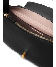 COCCINELLE HIMMA Sac bandouli&egrave;re en cuir martel&eacute; Noir - Sacs pour Femme - 6