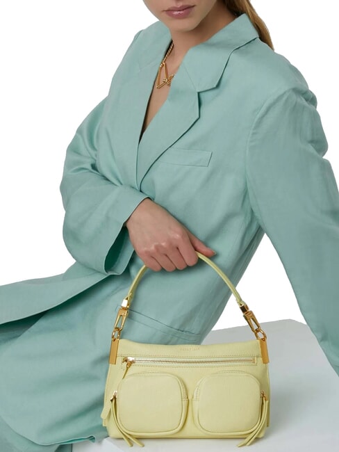 HYLE Sac &agrave; main, avec bandouli&egrave;re lavage &agrave; la chaux - Sacs pour Femme