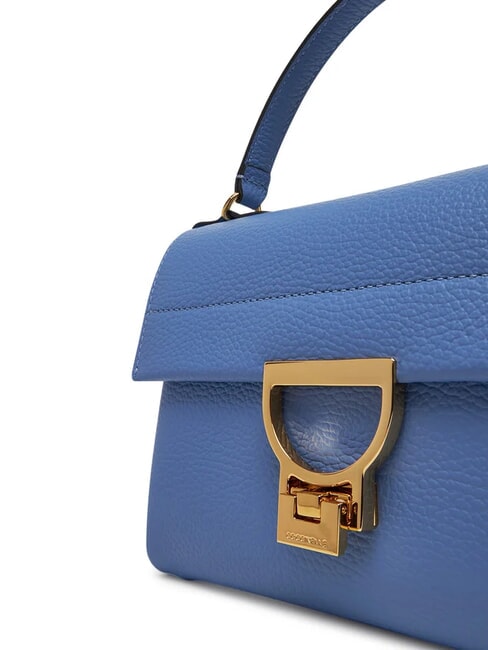 ARLETTIS SIGNATURE Sac &agrave; main en cuir martel&eacute; bleu - Sacs pour Femme