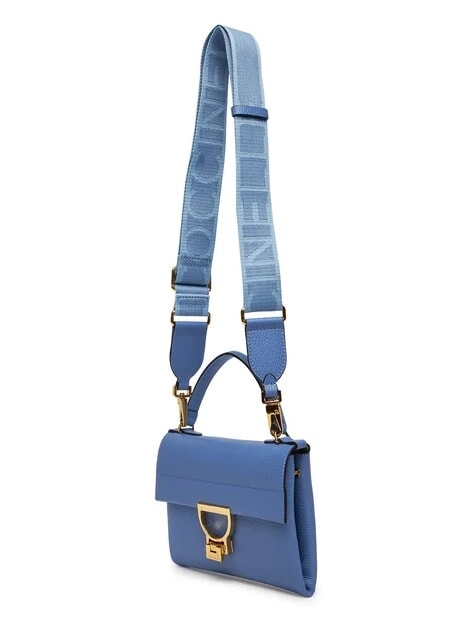ARLETTIS SIGNATURE Sac &agrave; main en cuir martel&eacute; bleu - Sacs pour Femme