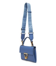 COCCINELLE ARLETTIS SIGNATURE Sac &agrave; main en cuir martel&eacute; bleu - Sacs pour Femme - 4