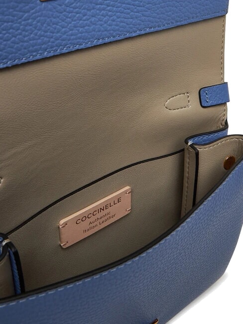 ARLETTIS SIGNATURE Sac &agrave; main en cuir martel&eacute; bleu - Sacs pour Femme