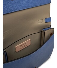 COCCINELLE ARLETTIS SIGNATURE Sac &agrave; main en cuir martel&eacute; bleu - Sacs pour Femme - 6