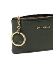 COCCINELLE METALLIC SOFT Porte-monnaie enveloppe algues - Portefeuilles Femme - 2