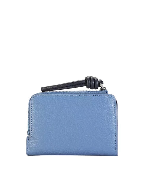 MYRTHA MAXI LOG Portefeuille en cuir &agrave; fermeture &eacute;clair de taille moyenne vert mousse / litchi - Portefeuilles Femme