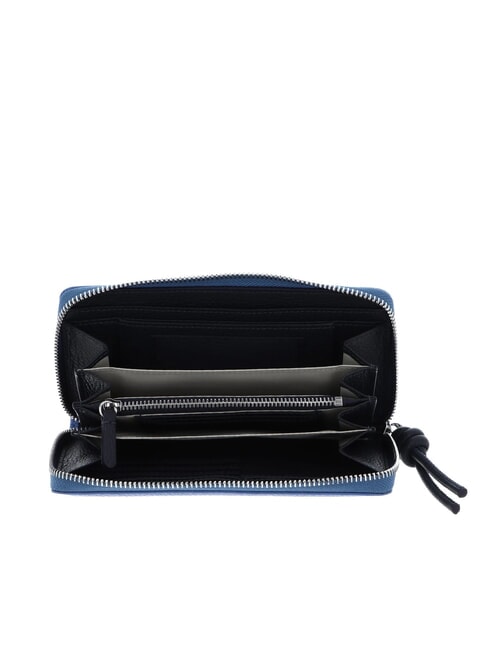 MYRTHA MAXI LOG Grand portefeuille en cuir zipp&eacute; vert mousse / litchi - Sacs pour Femme