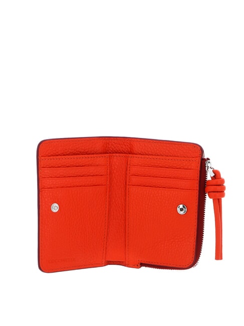 MYRTHA MAXI LOG Portefeuille en cuir &agrave; fermeture &eacute;clair de taille moyenne herbe gr / mos gr - Portefeuilles Femme