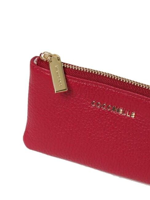 METALLIC SOFT Porte-monnaie enveloppe sangria - Portefeuilles Femme