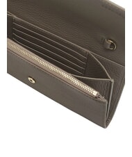 COCCINELLE METALLIC SOFT Pochette en cuir avec bandouli&egrave;re taupe chaud - Sacs pour Femme - 4