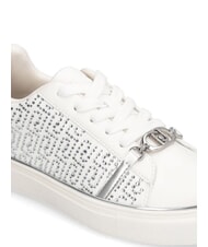 LIUJO KIKI 01 Baskets avec logo enti&egrave;rement en strass blanche - Chaussures Femme - 5