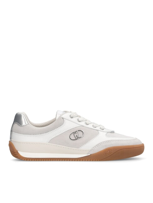 LEWIS 01 Baskets avec logo en m&eacute;tal blanche - Chaussures Femme