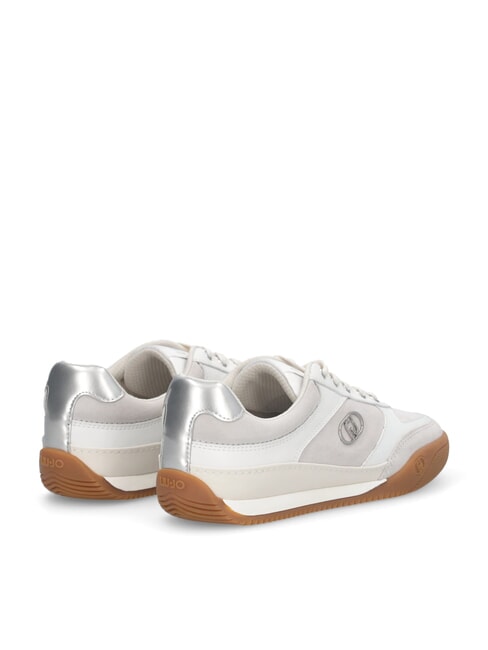 LEWIS 01 Baskets avec logo en m&eacute;tal blanche - Chaussures Femme