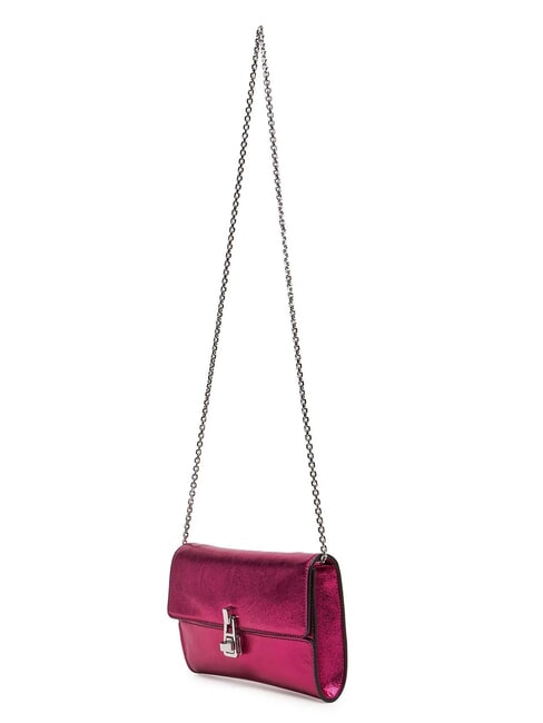 MAGIE 2NITE SMOOTH Pochette en cuir m&eacute;tallis&eacute; sangria - Sacs pour Femme