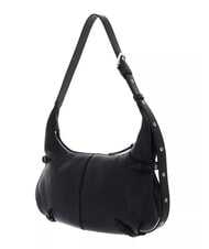 COCCINELLE ABIGAIL Sac bandouli&egrave;re en cuir martel&eacute; Noir - Sacs pour Femme - 3