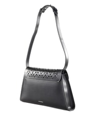 COCCINELLE DEW COW PERFORED sac bandouli&egrave;re en cuir Noir - Sacs pour Femme - 3