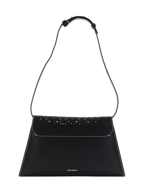 DEW COW PERFORED sac bandouli&egrave;re en cuir Noir - Sacs pour Femme