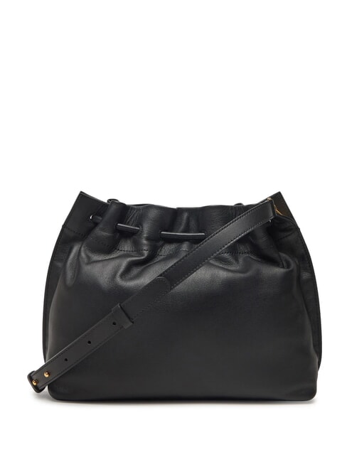 ISABELA sac seau en cuir Noir - Sacs pour Femme