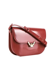 COCCINELLE DEW SHINY CALF Sac bandouli&egrave;re en cuir bross&eacute; Brandy - Sacs pour Femme - 2