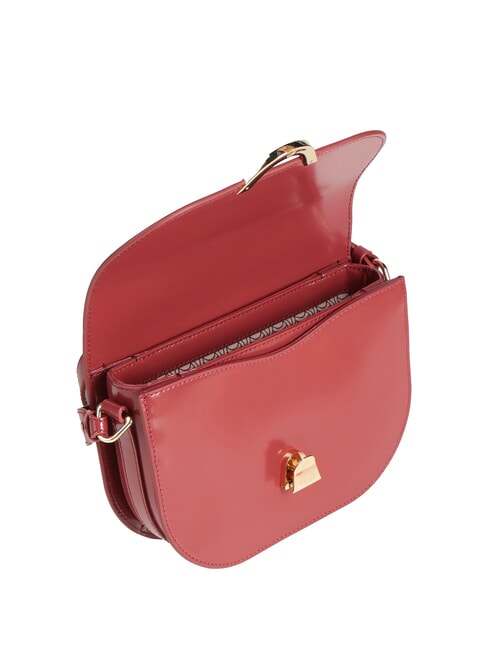 DEW SHINY CALF Sac bandouli&egrave;re en cuir bross&eacute; Brandy - Sacs pour Femme