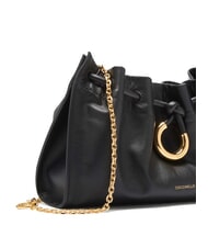 COCCINELLE ISABELA Sac en cuir avec bandouli&egrave;re en m&eacute;tal Noir - Sacs pour Femme - 3