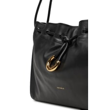 COCCINELLE ISABELA sac bandouli&egrave;re en cuir souple Noir - Sacs pour Femme - 3