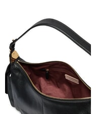 COCCINELLE CAMPUS Sac &agrave; bandouli&egrave;re hobo en cuir martel&eacute; Noir - Sacs pour Femme - 5