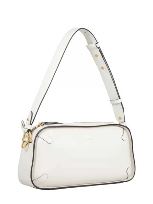 MALETA CALF Sac bandouli&egrave;re en cuir lisse blanc - Sacs pour Femme