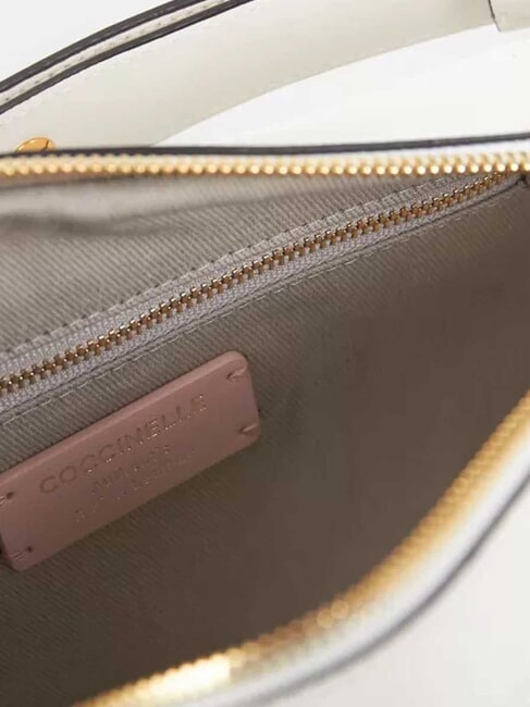 MALETA CALF Sac bandouli&egrave;re en cuir lisse blanc - Sacs pour Femme