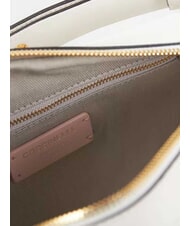 COCCINELLE MALETA CALF Sac bandouli&egrave;re en cuir lisse blanc - Sacs pour Femme - 4