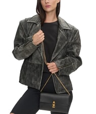 COCCINELLE CAMPIONARIO - MAGIE 2NITE Pochette en cuir avec bandouli&egrave;re en cha&icirc;ne Noir - Sacs pour Femme - 4