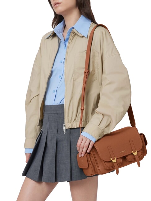 CAMPUS Sac bandouli&egrave;re en cuir martel&eacute; CUIR - Sacs pour Femme