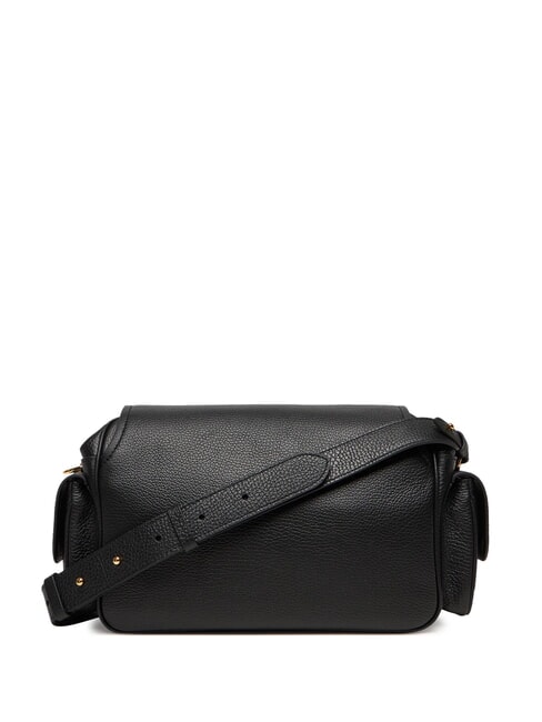 CAMPUS Sac bandouli&egrave;re en cuir martel&eacute; Noir - Sacs pour Femme