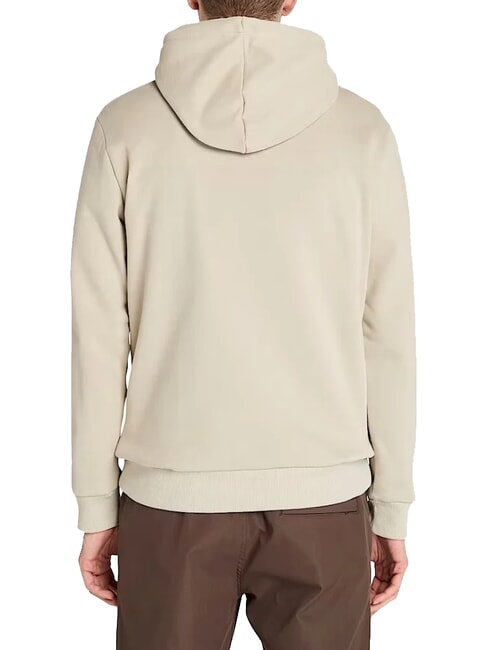 EMBROIDERY TONAL Sweatshirt &agrave; capuche fossile de l'&icirc;le - Pulls molletonn&eacute;s
