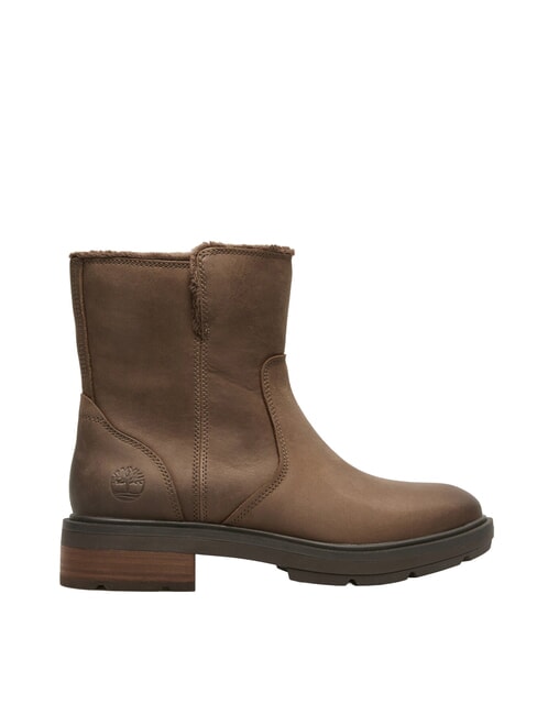 BRIMFIELD bottines en cuir pleine fleur brun moyen - Chaussures Femme