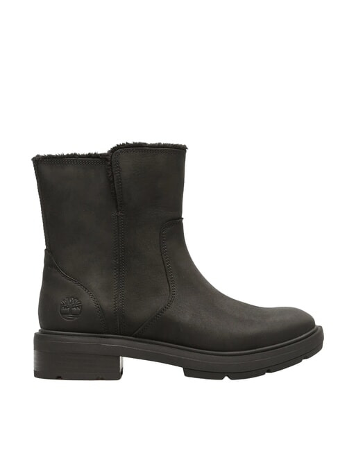 BRIMFIELD bottines en cuir noir pleine fleur - Chaussures Femme