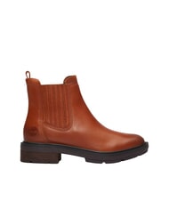 TIMBERLAND BRIMFIELD bottines basses en cuir brun moyen f grain avec brun fonc&eacute; - Chaussures Femme - 2