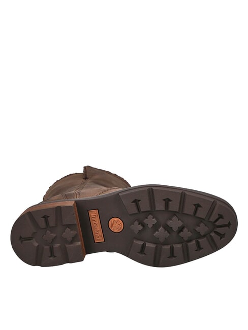 BRIMFIELD bottines en cuir pleine fleur brun moyen - Chaussures Femme