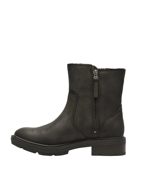 BRIMFIELD bottines en cuir noir pleine fleur - Chaussures Femme