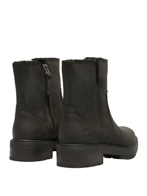 BRIMFIELD bottines en cuir noir pleine fleur - Chaussures Femme