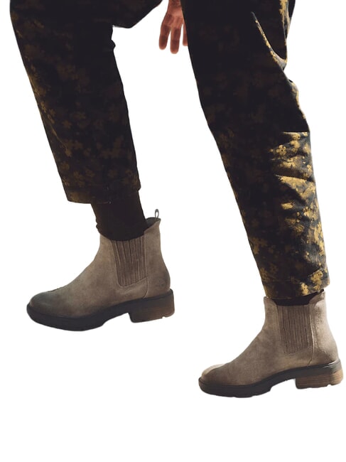 BRIMFIELD bottines basses en cuir daim marron moyen - Chaussures Femme