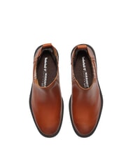 TIMBERLAND BRIMFIELD bottines basses en cuir brun moyen f grain avec brun fonc&eacute; - Chaussures Femme - 5