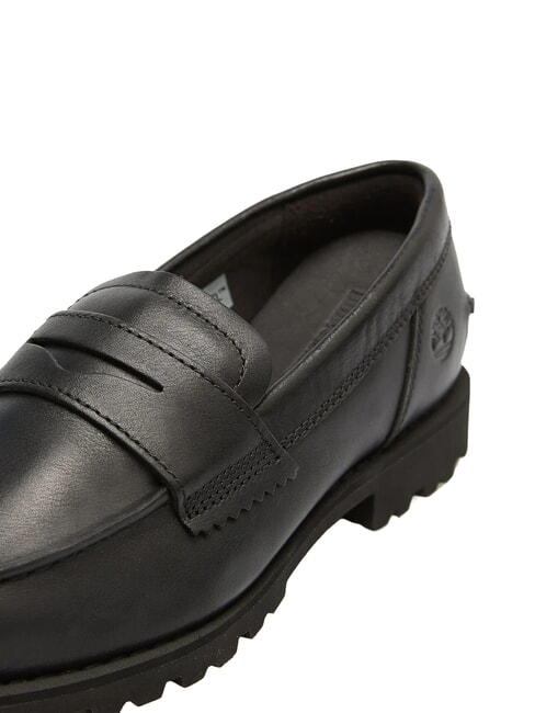 NOREEN mocassins en cuir noir pleine fleur - Chaussures Femme