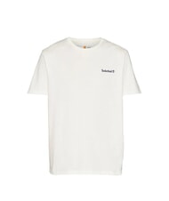 TIMBERLAND SMALL LINEAR T-shirt en coton mill&eacute;sime blanc - T-shirt - 3