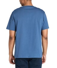 TIMBERLAND FRONT SEASONAL STACK T-shirt en coton oc&eacute;an - T-shirt - 2
