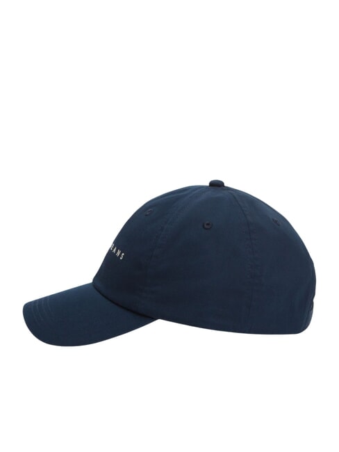 TJM LINEAR LOGO Chapeau avec visi&egrave;re marine nuit noire - Bonnets